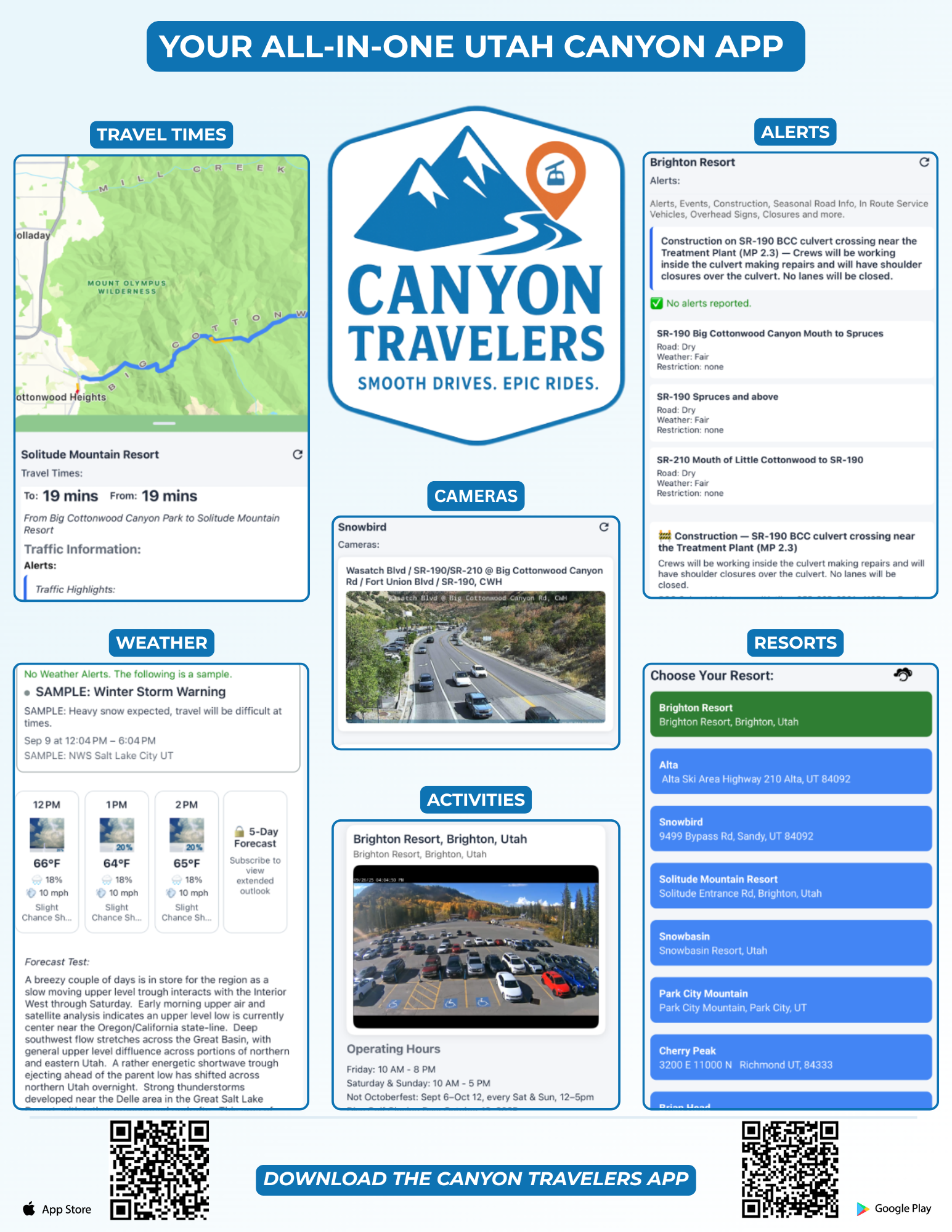 Canyon Travelers App Flyer